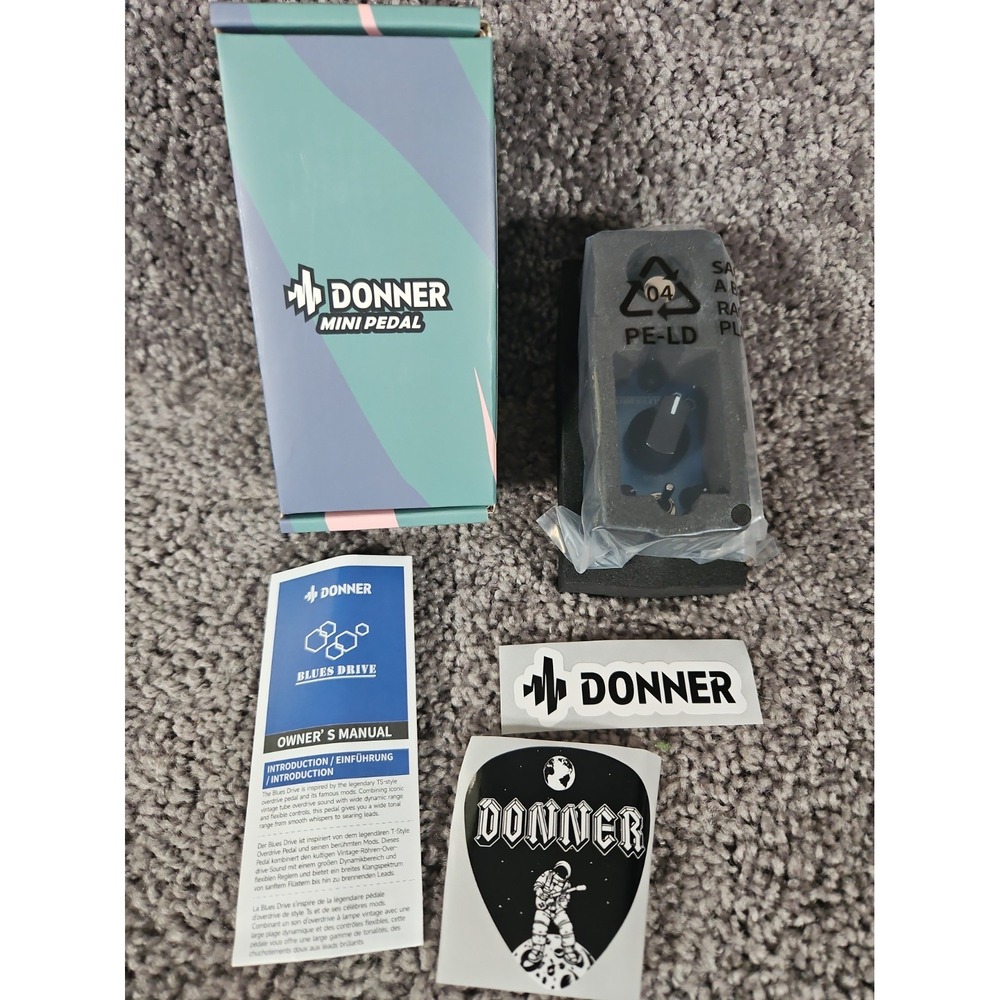 DONNER BLUES DRIVE OVERDRIVE EFFECTS MINI PEDAL New
